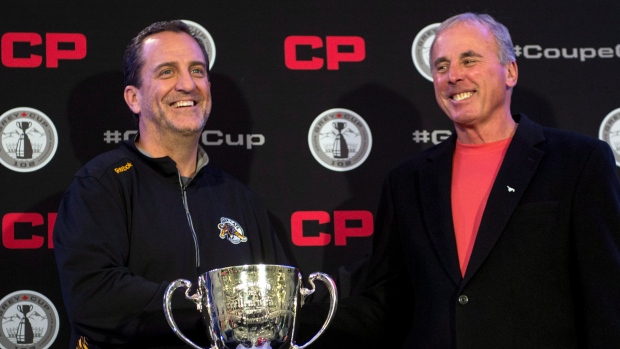 Kent Austin and John Hufnagel, The Canadian Press Kent Austin and John Hufnagel