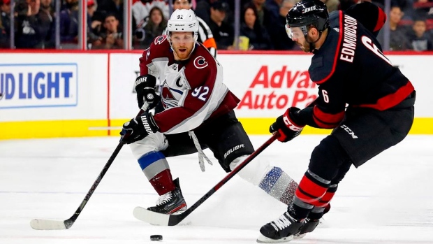 Girard's late goal lifts Avalanche over Hurricanes