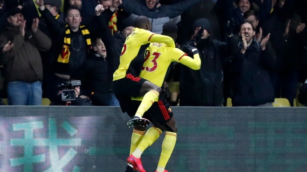 Watford celebrates, The Canadian Press Watford celebrates