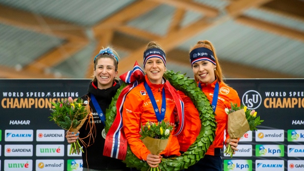 Ivanie Blondin Ireen Wust Antoinette de Jon, The Canadian Press Ivanie Blondin Ireen Wust Antoinette de Jon