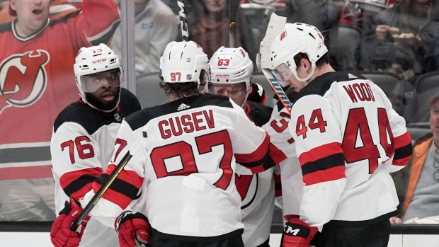 New Jersey Devils celebrate