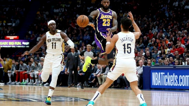 James' triple-double lifts Lakers past Pelicans, 122-114 Article Image 0