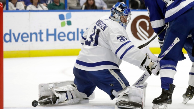 Leafs goalie Frederik Andersen 