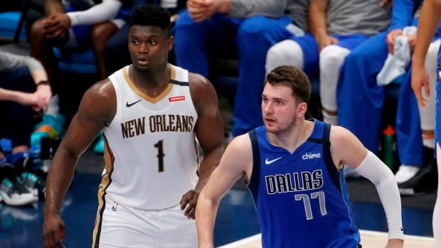 Luka Doncic Zion Williamson, The Canadian Press Luka Doncic Zion Williamson