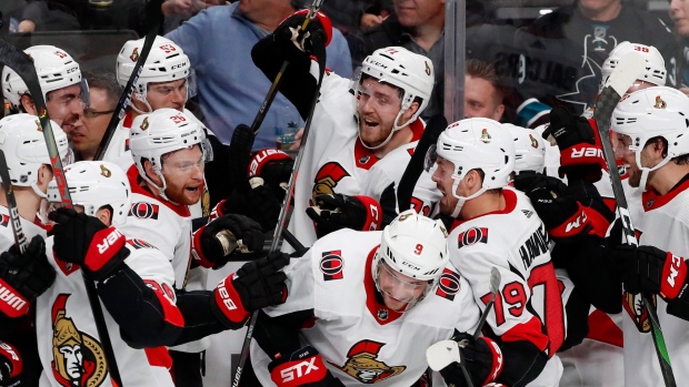 Chris Tierney Ottawa Senators Celebrate, The Canadian Press Chris Tierney Ottawa Senators Celebrate