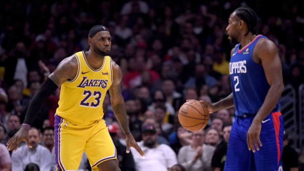 LeBron James and Kawhi Leonard, Harry How/Getty Images LeBron James and Kawhi Leonard