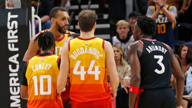 Rudy Gobert OG Anunoby, The Canadian Press Rudy Gobert OG Anunoby