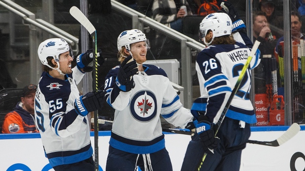 One-man show: Patrik Laine's hat trick leads Jets past Rangers - The Globe  and Mail