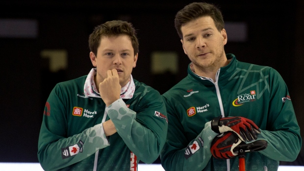 Jason Gunnlaugson and Alex Forrest, Curling Canada Jason Gunnlaugson and Alex Forrest