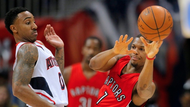 Jeff Teague and Kyle Lowry, The Canadian Press Jeff Teague and Kyle Lowry