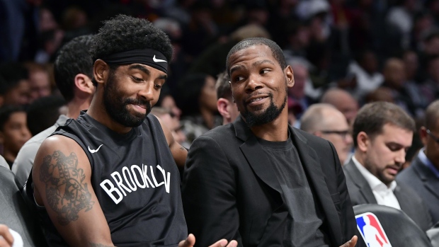 Nets GM unsure if Kevin Durant, Kyrie Irving could play if NBA ...