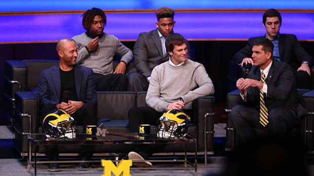 Derek Jeter and Tom Brady at University of Michigan event, Getty Images Derek Jeter and Tom Brady at University of Michigan event