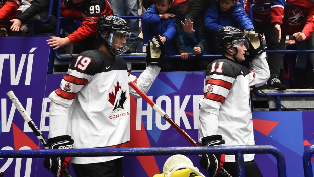 Quinton Byfield and Alexis Lafreniere, IIHF/HHOF - Images on Ice Quinton Byfield and Alexis Lafreniere