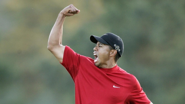 Tiger Woods 2005 Masters , Getty Images Tiger Woods 2005 Masters