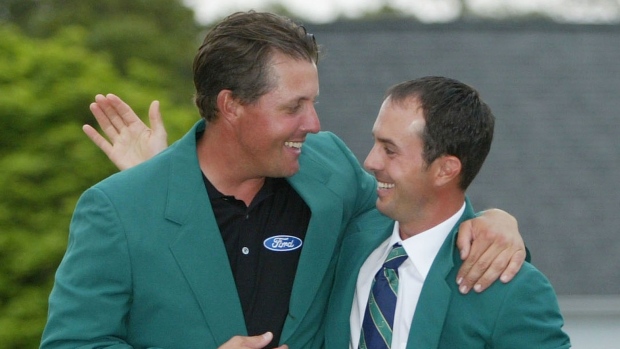 Phil Mickelson, Mike Weir 2004, Getty Images Phil Mickelson, Mike Weir 2004
