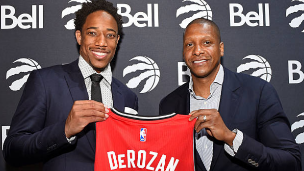 Masai Ujiri gives credit to Dwayne Casey, DeMar Derozan for