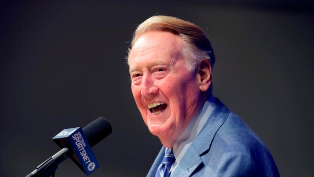 Tributes pour in honoring late, great, Dodgers broadcaster Scully