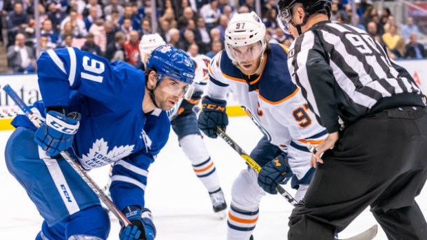 John Tavares and Connor McDavid