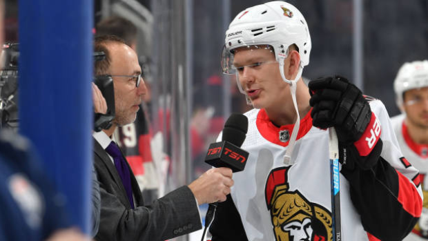 Ray Ferraro and Brady Tkachuk , Getty Images Ray Ferraro and Brady Tkachuk