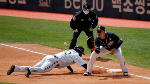 Korean baseball league, The Canadian Press Korean baseball league