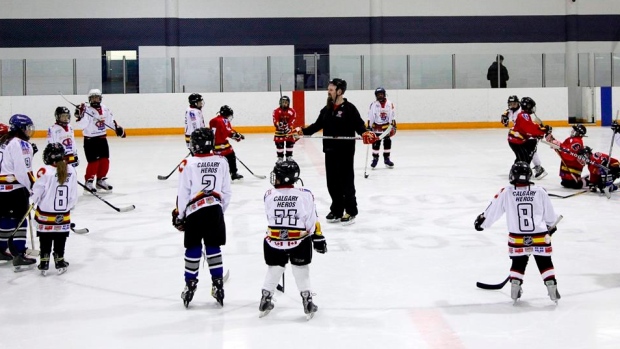 Hockey practice, The Canadian Press Hockey practice
