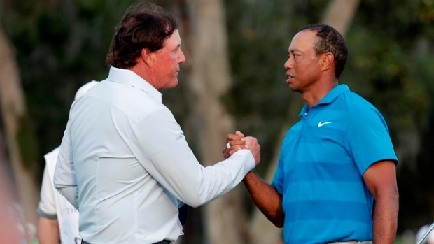 Phil Mickelson Tiger Woods, The Canadian Press Phil Mickelson Tiger Woods