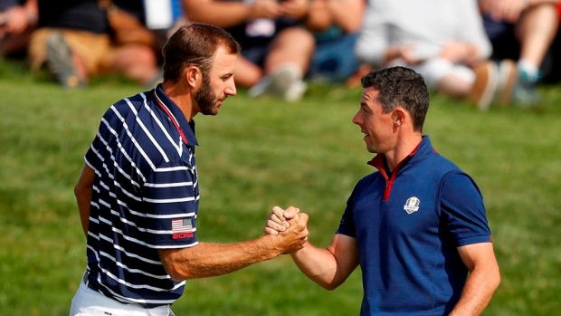 Dustin Johnson Rory McIlroy, The Canadian Press Dustin Johnson Rory McIlroy