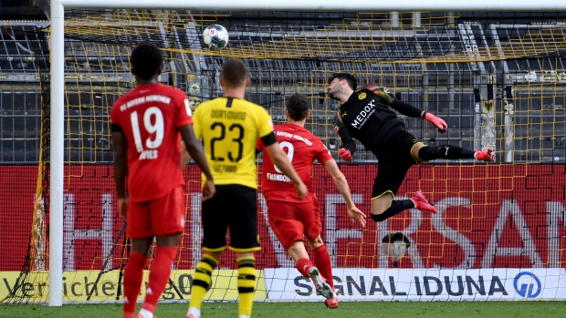 Bayern scores vs. Dortmund
