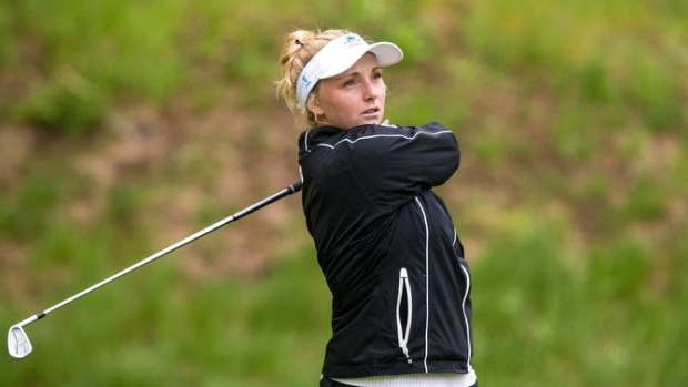 Canadian golfer Maddie Szeryk slides out of top five to 16th following ...