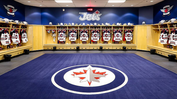 Winnipeg Jets locker room