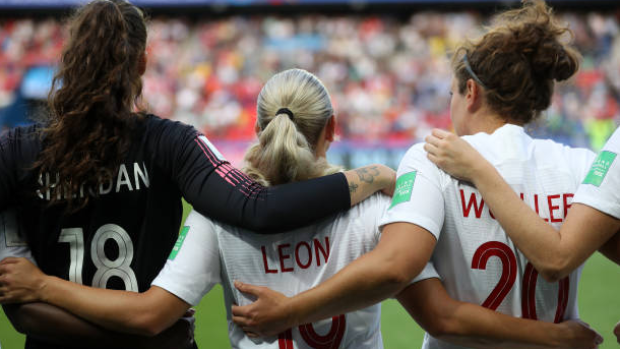 Members of Canada's Women's Soccer Team