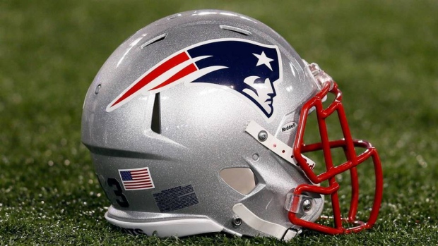New England Patriots helmet, Getty New England Patriots helmet