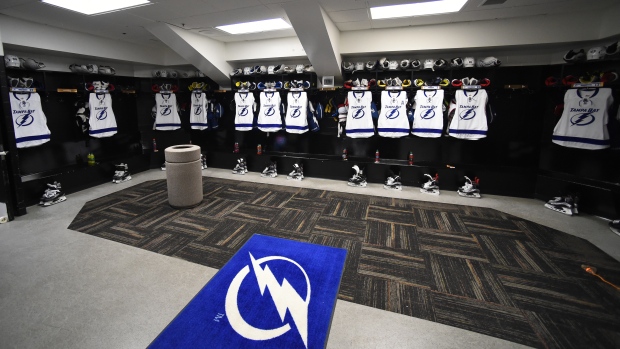Tampa Bay Lightning Dressing Room, Getty Images Tampa Bay Lightning Dressing Room