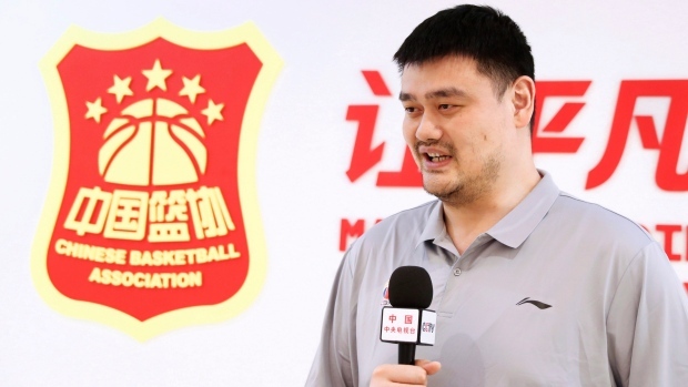 Chinese Basketball Association (CBA) President Yao Ming , The Canadian Press Chinese Basketball Association (CBA) President Yao Ming