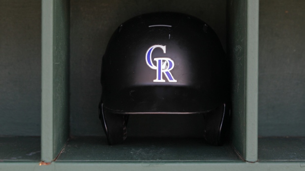Colorado Rockies batting helmet
