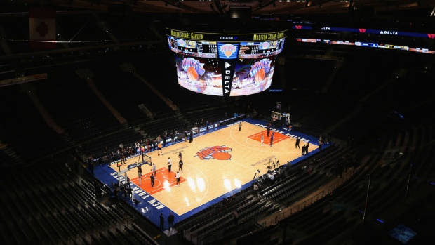 New York Knicks court, Getty Images New York Knicks court