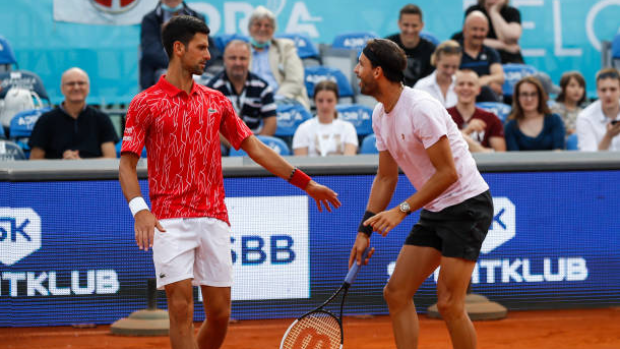 Novak Djokovic and Grigor Dimitrov, Getty Images Novak Djokovic and Grigor Dimitrov