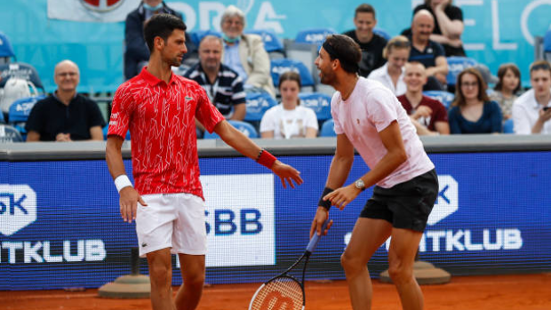 Novak Djokovic and Grigor Dimitrov