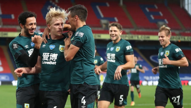 Ben Mee and Burnley Celebrate, The Canadian Press Ben Mee and Burnley Celebrate