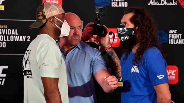 Kamaru Usman Jorge Masvidal , Jeff Bottari/Zuffa LLC via Getty Images Kamaru Usman Jorge Masvidal