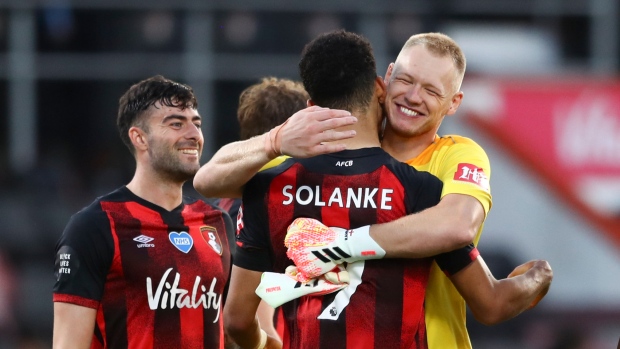 Bournemouth celebrates, The Canadian Press Bournemouth celebrates