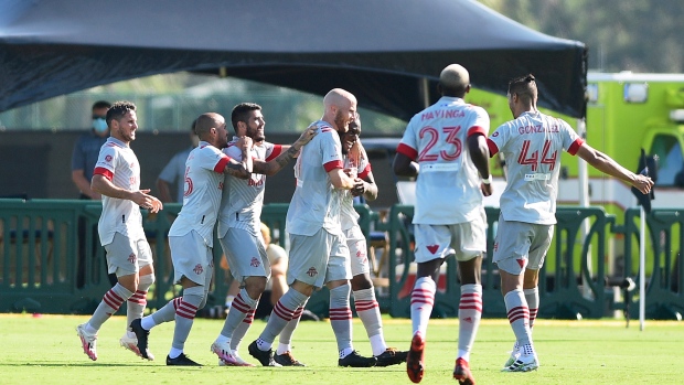 Toronto FC celebrates, Getty Images Toronto FC celebrates