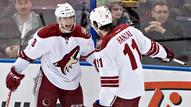 Tobias Rieder Martin Hanzal, The Canadian Press Tobias Rieder Martin Hanzal