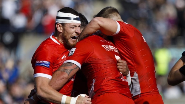 Toronto Wolfpack celebrate