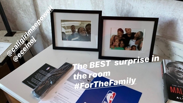 Raptors family photos