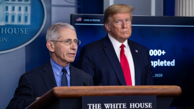 Dr. Anthony Fauci and Donald Trump, The Canadian Press Dr. Anthony Fauci and Donald Trump