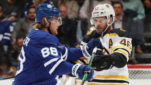 William Nylander and David Krejci 