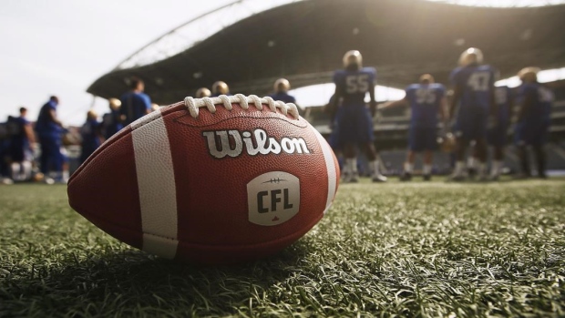 CFL football , The Canadian Press CFL football