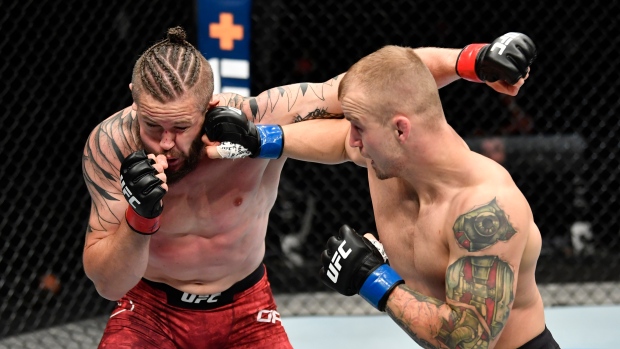 Jesse Ronson of Canada punches Nicolas Dalby, Jeff Bottari/Zuffa LLC via Getty Images Jesse Ronson of Canada punches Nicolas Dalby
