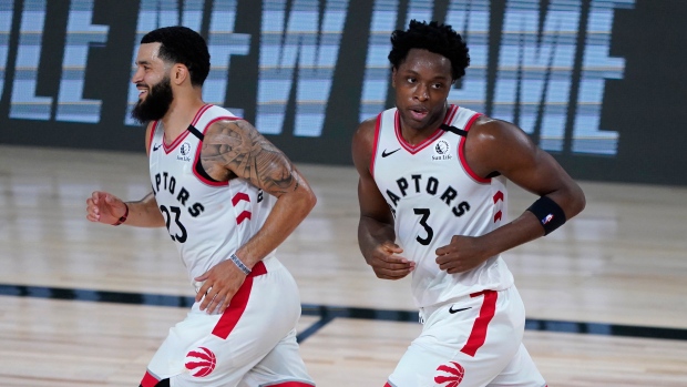 Fred VanVleet and OG Anunoby, The Canadian Press Fred VanVleet and OG Anunoby